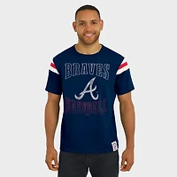 Darius Rucker Collection by Fanatics Atlanta Braves Distressed Sleeve Stripe T-Shirt