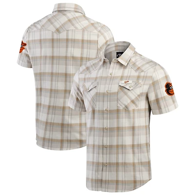 Darius Rucker Collection by Fanatics Baltimore Orioles Plaid Full-Snap Shirt
