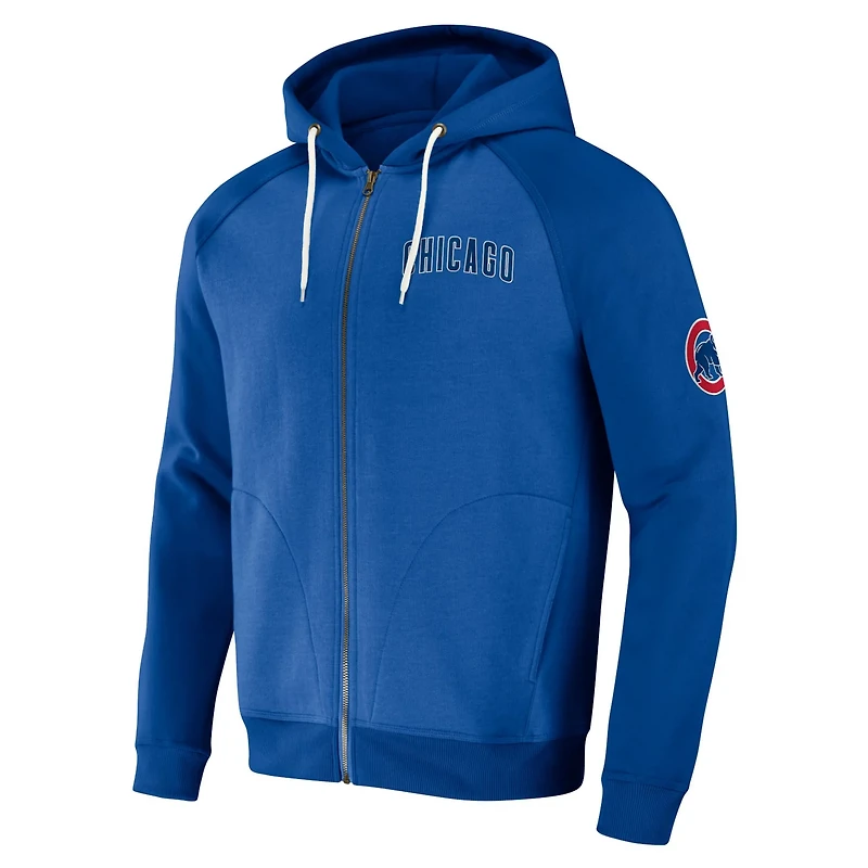 Darius Rucker Collection by Fanatics Chicago Cubs Raglan Full-Zip Hoodie