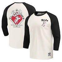 Darius Rucker Collection by Fanatics Cincinnati Reds Cooperstown Collection Raglan 3 4-Sleeve T-Shirt