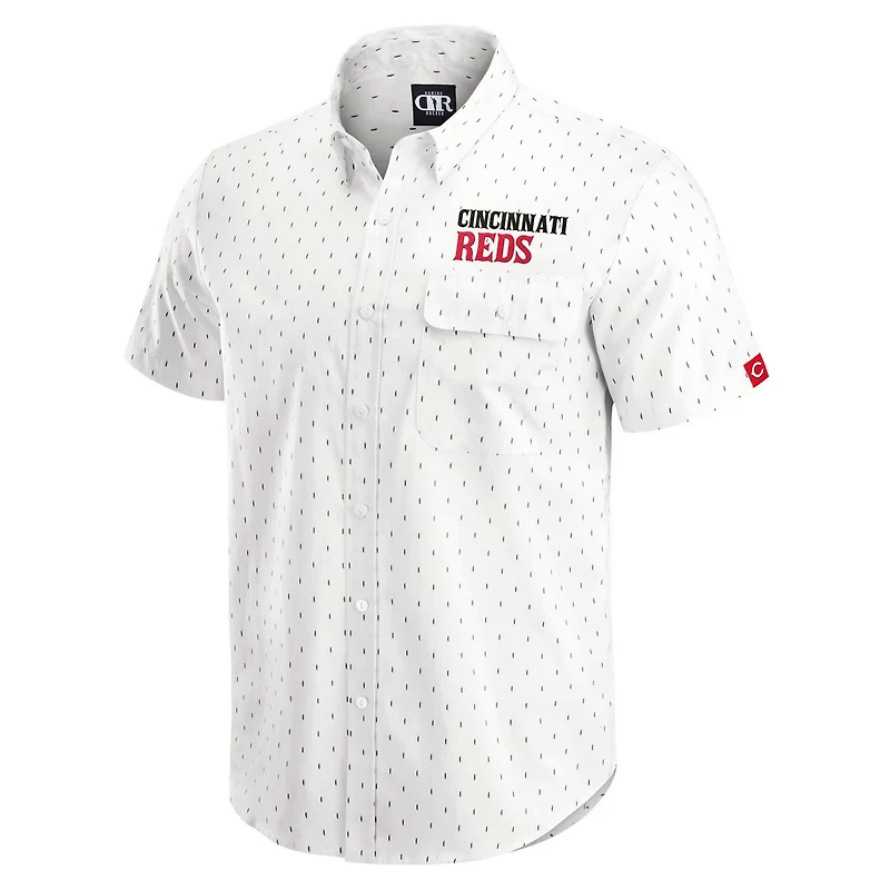 Darius Rucker Collection by Fanatics Cincinnati Reds Printed Button-Down Shirt
