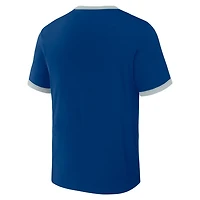 Darius Rucker Collection by Fanatics Gray Los Angeles Dodgers Two-Way Ringer Reversible T-Shirt