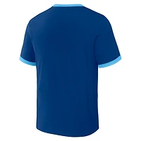 Darius Rucker Collection by Fanatics Light Blue Kansas City s Two-Way Ringer Reversible T-Shirt