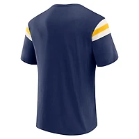 Darius Rucker Collection by Fanatics Milwaukee Brewers Distressed Sleeve Stripe T-Shirt