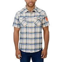 Darius Rucker Collection by Fanatics New York Mets Plaid Full-Snap Shirt
