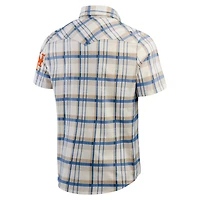 Darius Rucker Collection by Fanatics New York Mets Plaid Full-Snap Shirt