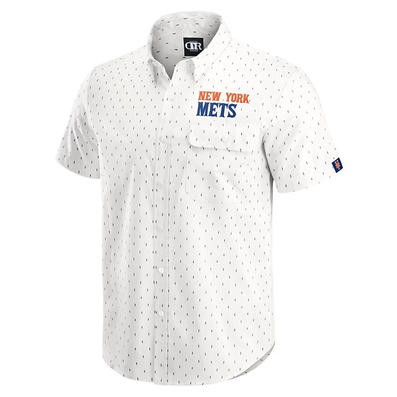 Darius Rucker Collection by Fanatics New York Mets Printed Button-Down Shirt
