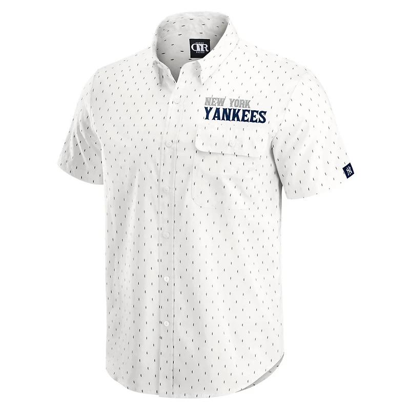 Darius Rucker Collection by Fanatics New York Yankees Printed Button-Down Shirt