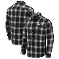 Darius Rucker Collection by Fanatics Ohio State Buckeyes Team Flannel Plaid Full-Snap Shirt