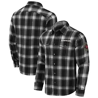 Darius Rucker Collection by Fanatics Oklahoma Sooners Flannel Plaid Full-Snap Shirt
