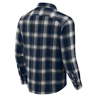 Darius Rucker Collection by Fanatics Penn State Nittany Lions Flannel Plaid Full-Snap Shirt