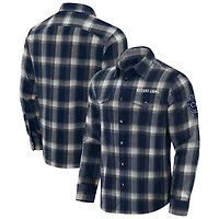 Darius Rucker Collection by Fanatics Penn State Nittany Lions Flannel Plaid Full-Snap Shirt