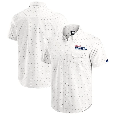 Darius Rucker Collection by Fanatics Texas Rangers Printed Button-Down Top