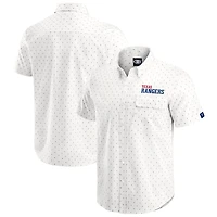 Darius Rucker Collection by Fanatics Texas Rangers Printed Button-Down Top