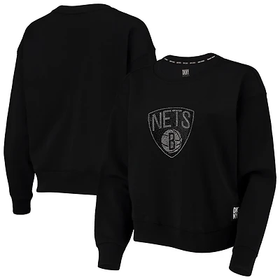 DKNY Sport Brooklyn Nets Carrie Rhinestone Pullover Sweatshirt
