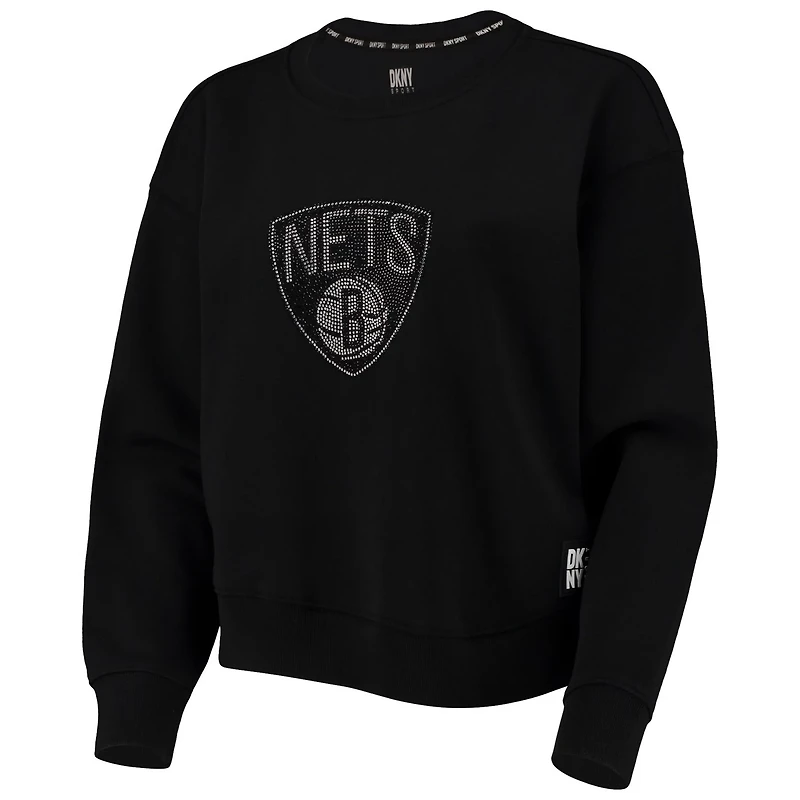 DKNY Sport Brooklyn Nets Carrie Rhinestone Pullover Sweatshirt