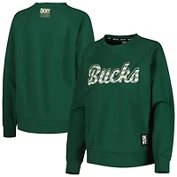 DKNY Sport Hunter Milwaukee Bucks Regina Raglan Pullover Sweatshirt