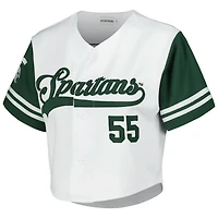 Established  Co Michigan State Spartans Baseball Jersey Cropped T-Shirt