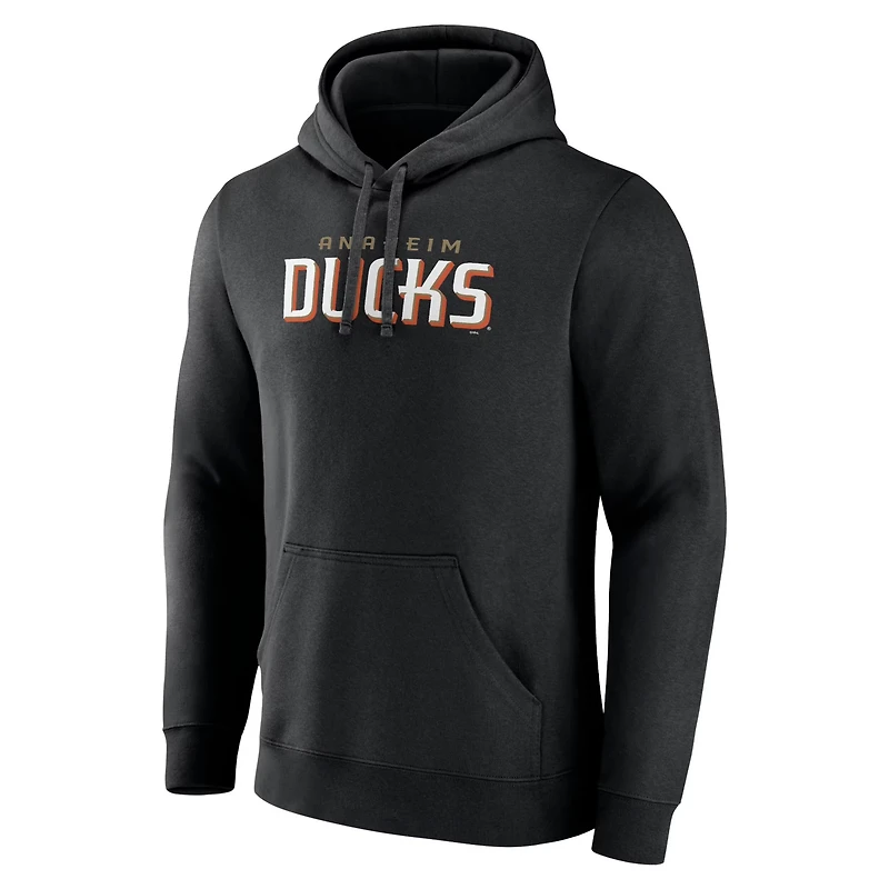 Fanatics Anaheim Ducks Wordmark Logo Fleece Pullover Hoodie