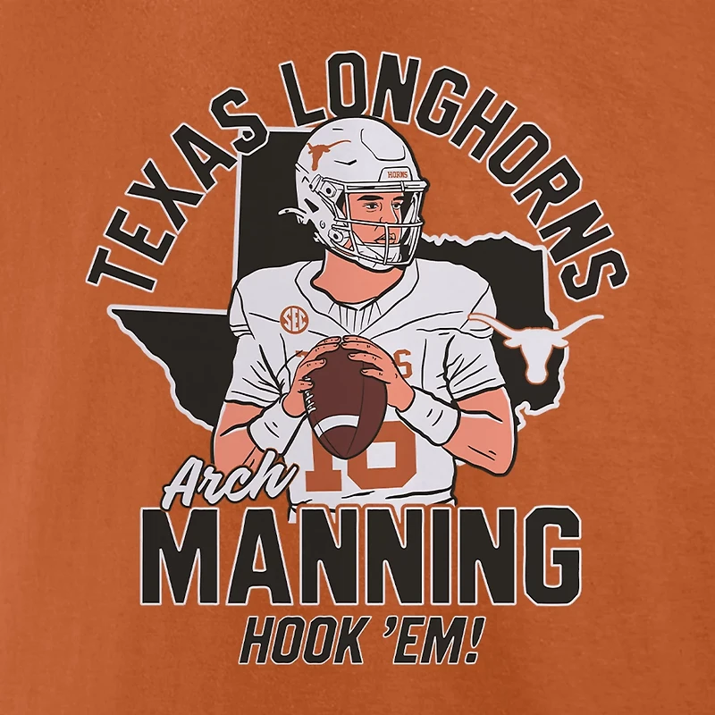 Fanatics Arch Manning Texas Longhorns Name  Number T-Shirt