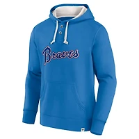 Fanatics Atlanta Braves Plan for Adversity Henley Fleece Pullover Hoodie