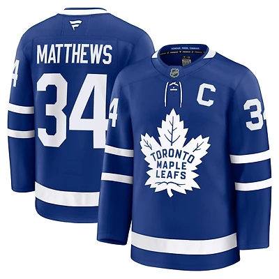 Fanatics Auston Matthews Toronto Maple Leafs Captain Patch Home Premium Jersey