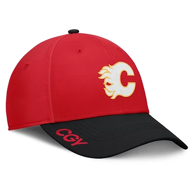 Fanatics Black Calgary Flames Authentic Pro Rink Flex Hat
