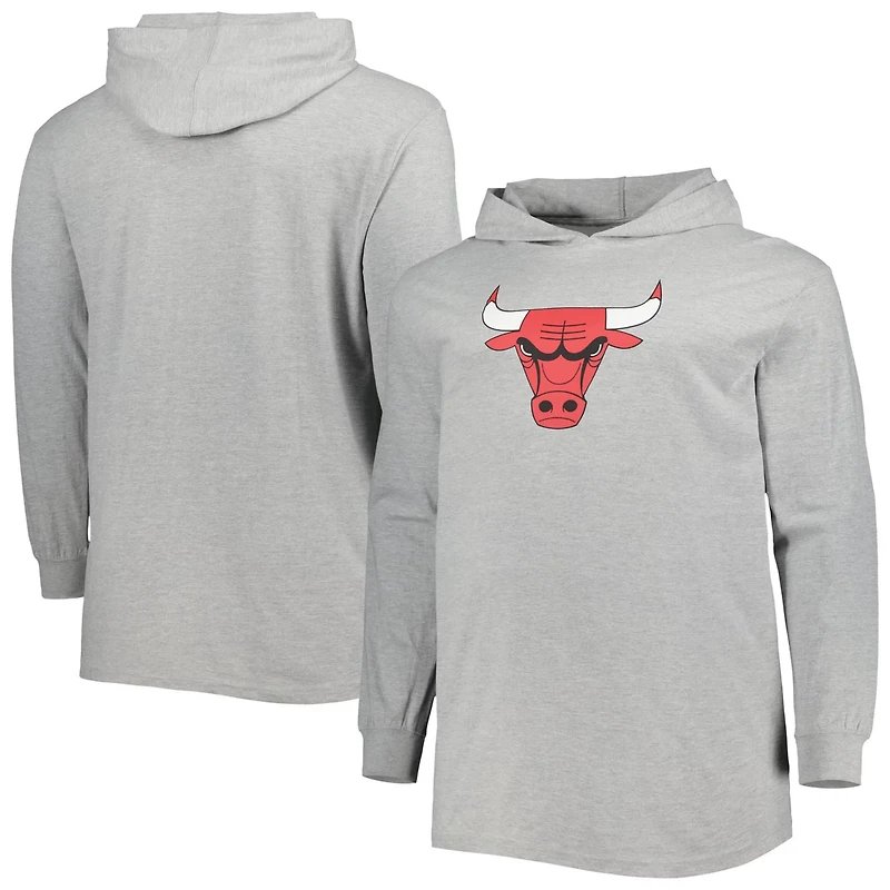 Fanatics /Black Chicago Bulls Big  Tall Pullover Hoodie