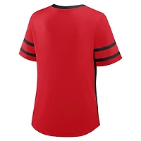 Fanatics Black Texas Tech Raiders Be Fearless Athena Lace-Up T-Shirt