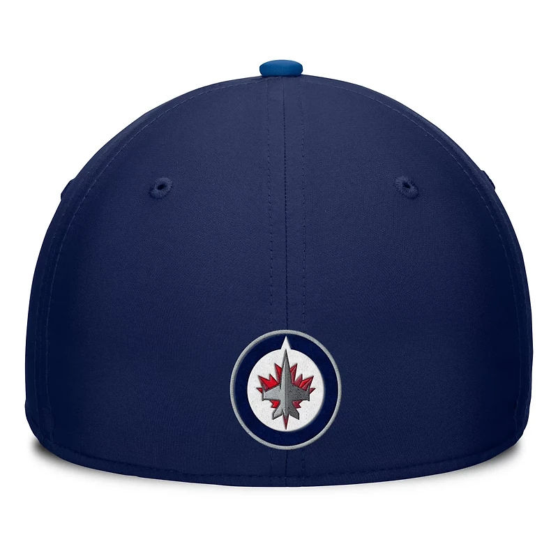 Fanatics Blue Winnipeg Jets Authentic Pro Rink Team Code Flex Hat