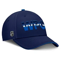 Fanatics Blue Winnipeg Jets Authentic Pro Rink Team Code Flex Hat