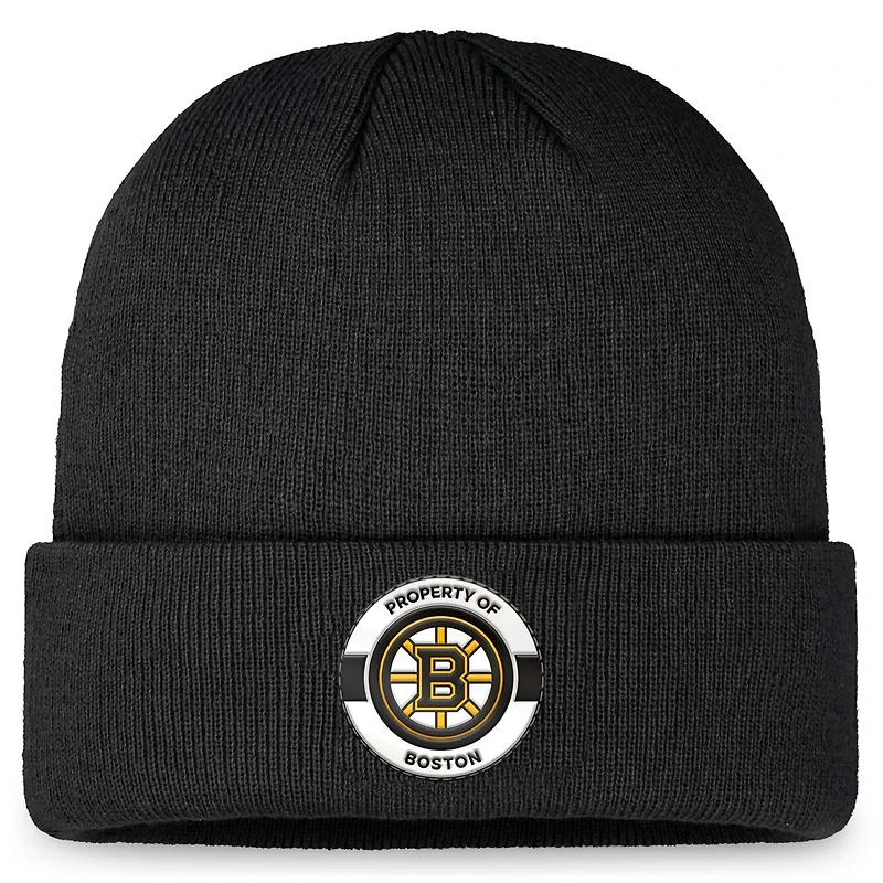 Fanatics Boston Bruins Authentic Pro Training Camp Cuffed Knit Hat