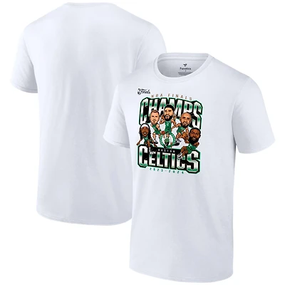 Fanatics Boston Celtics 2024 NBA Finals Champions Pull Up Jumper Caricature T-Shirt