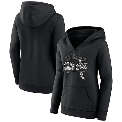 Fanatics Branded Chicago White Sox Simplicity Crossover V-Neck Pullover Hoodie