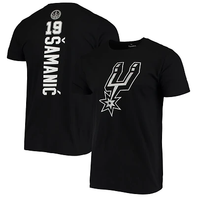 Fanatics Branded Luka Samanic San Antonio Spurs Playmaker Name  Number Logo T-Shirt