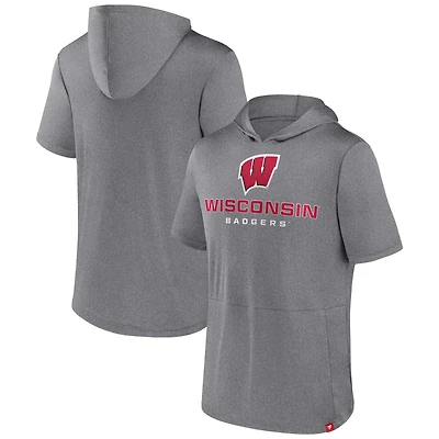 Fanatics Branded Wisconsin Badgers Modern Stack Hoodie T-Shirt
