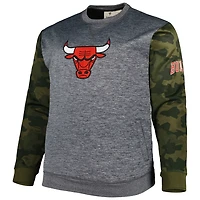 Fanatics Chicago Bulls Big  Tall Camo Stitched Sweatshirt