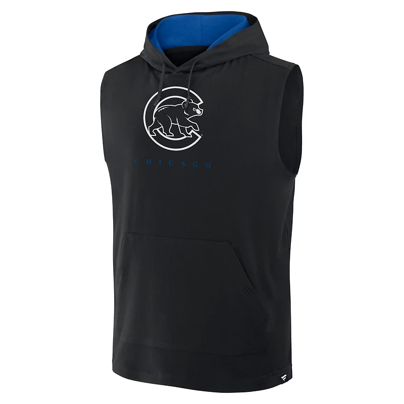 Fanatics Chicago Cubs Fire Speed Sleeveless Pullover Hoodie