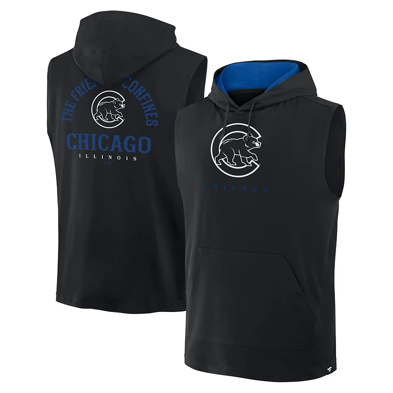 Fanatics Chicago Cubs Fire Speed Sleeveless Pullover Hoodie