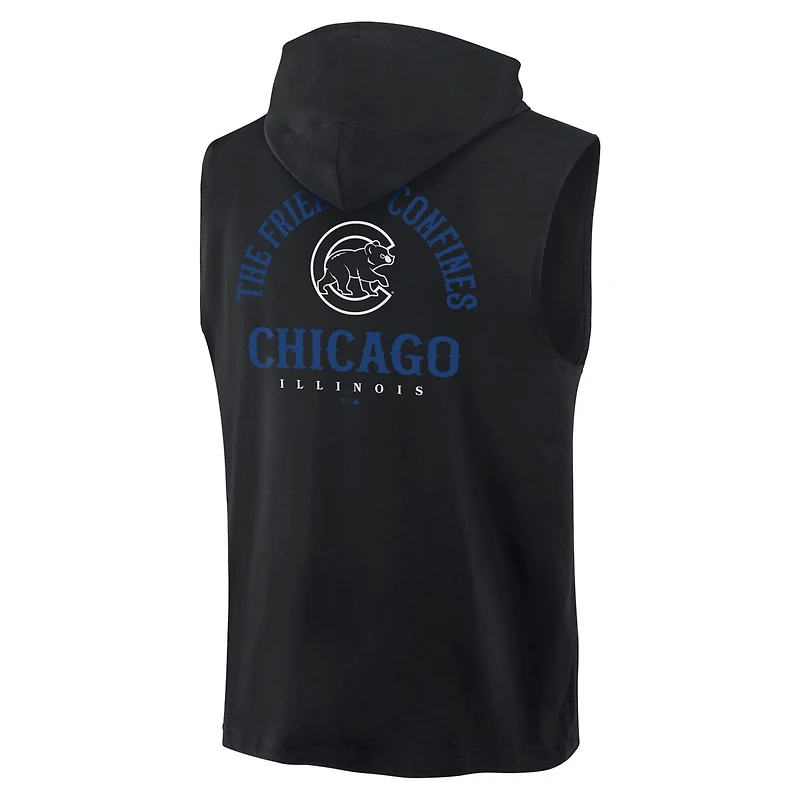 Fanatics Chicago Cubs Fire Speed Sleeveless Pullover Hoodie