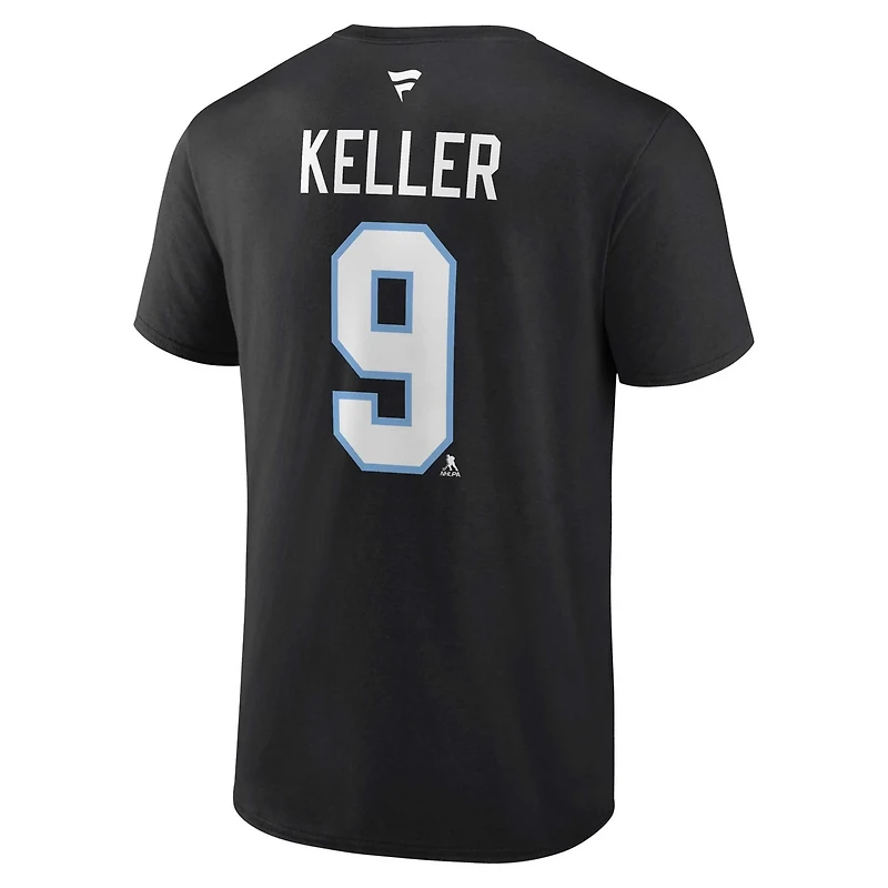 Fanatics Clayton Keller Utah Hockey Club Authentic Stack Name Number T-Shirt
