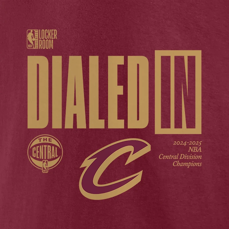 Fanatics Cleveland Cavaliers 2025 Central Division Champions Locker Room T-Shirt