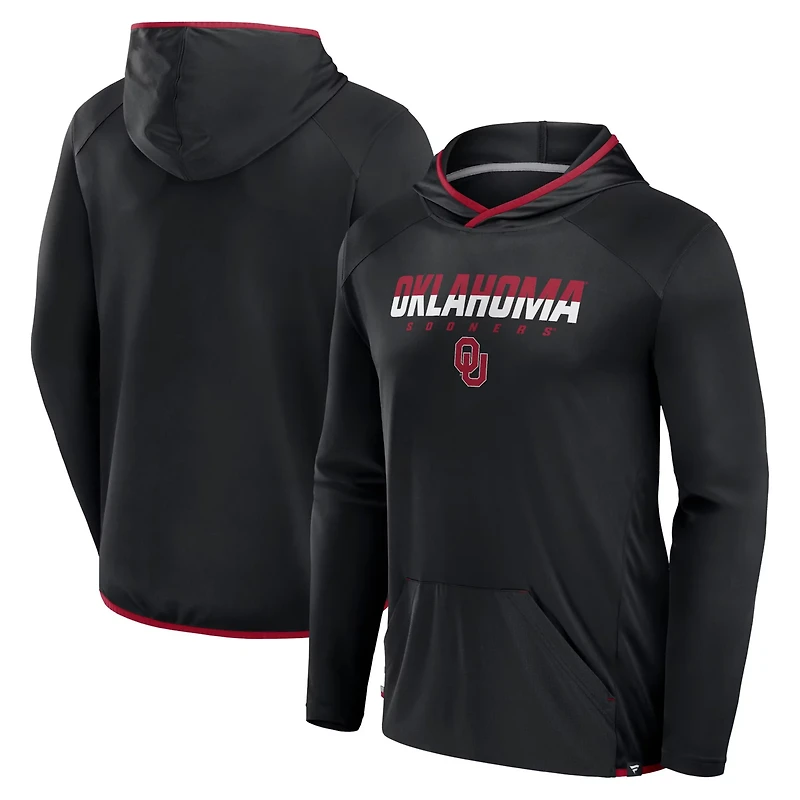 Fanatics /Crimson Oklahoma Sooners Transitional Hoodie T-Shirt