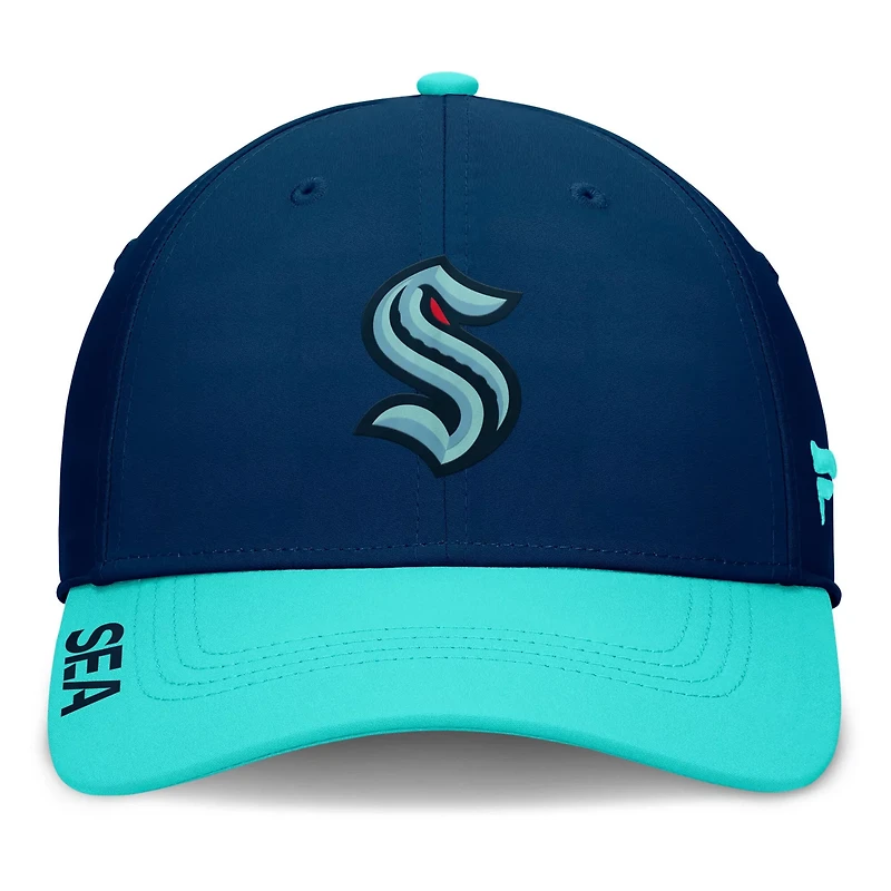 Fanatics Deep Sea Light Seattle Kraken Authentic Pro Rink Flex Hat