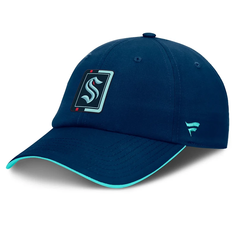 Fanatics Deep Sea Light Seattle Kraken Authentic Pro Ripstop Adjustable Hat