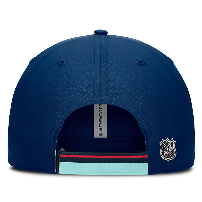 Fanatics Deep Sea Light Seattle Kraken Authentic Pro Ripstop Adjustable Hat
