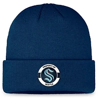 Fanatics Deep Sea Seattle Kraken Authentic Pro Training Camp Cuffed Knit Hat