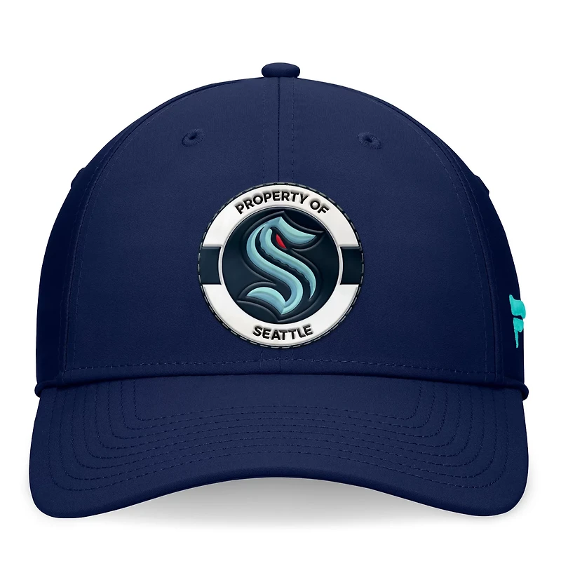 Fanatics Deep Sea Seattle Kraken Authentic Pro Training Camp Flex Hat
