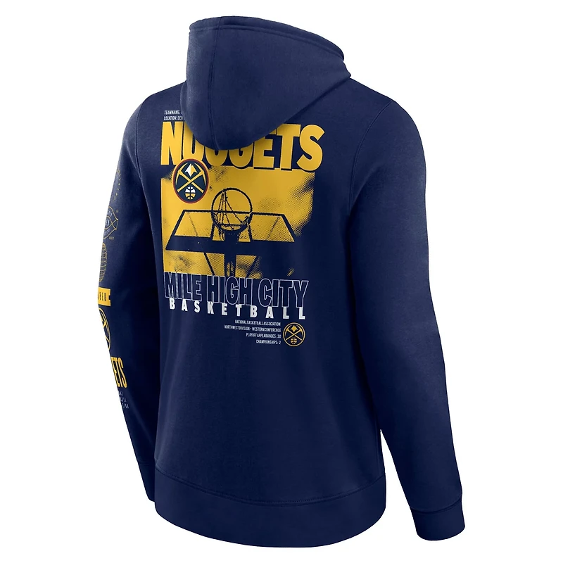 Fanatics Denver Nuggets Game Time Crossover Pullover Hoodie