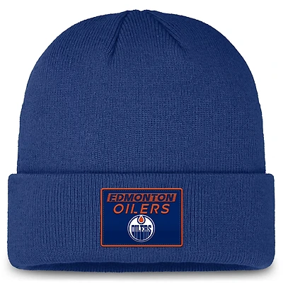 Fanatics Edmonton Oilers Authentic Pro Cuffed Knit Hat